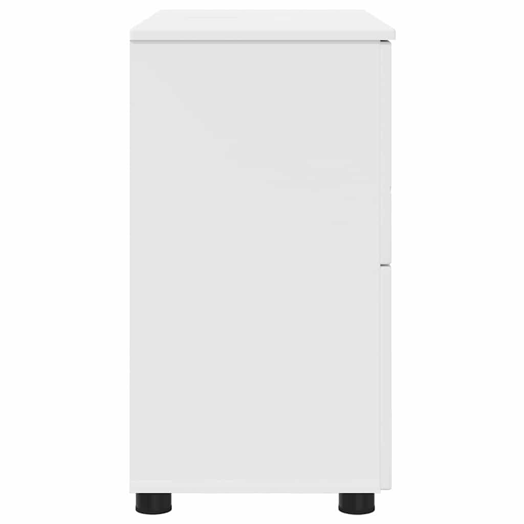 Bathroom Cabinet with Drawer with Door White 76.5 x 35 x 64 cm