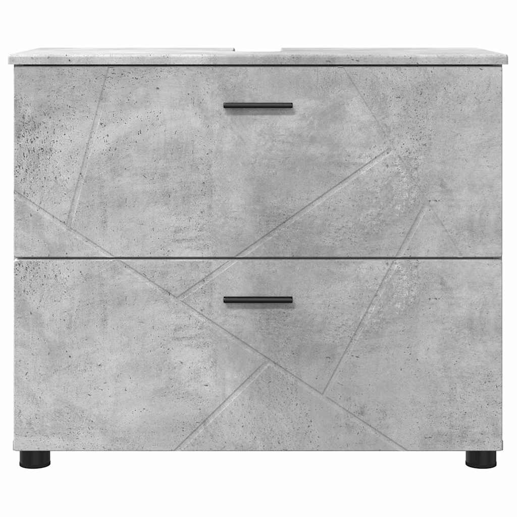 Bathroom Cabinet with Drawer Concrete Grey 76.5 x 35 x 64 cm