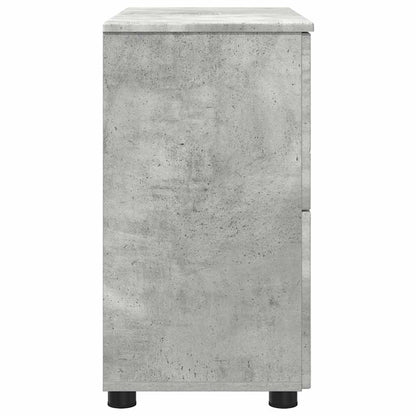 Bathroom Cabinet with Drawer Concrete Grey 76.5 x 35 x 64 cm