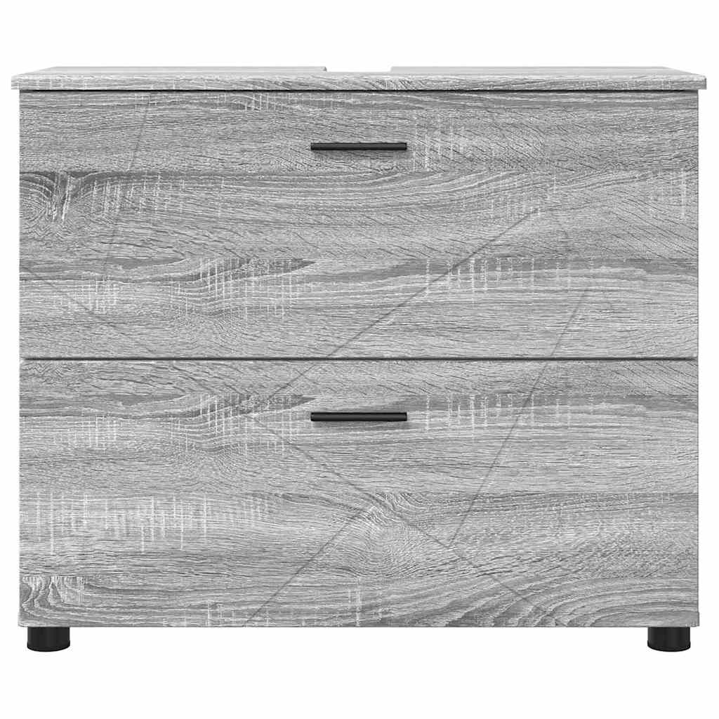 Bathroom Cabinet with Drawer Grey Sonoma 76.5 x 35 x 64 cm