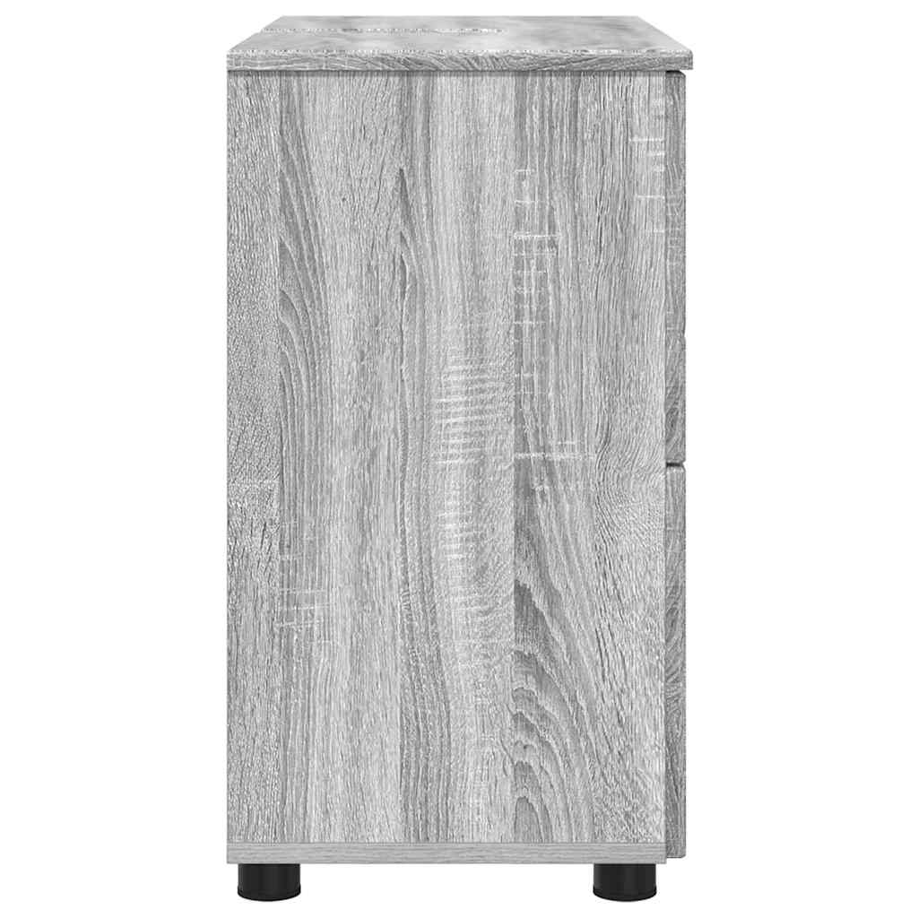 Bathroom Cabinet with Drawer Grey Sonoma 76.5 x 35 x 64 cm