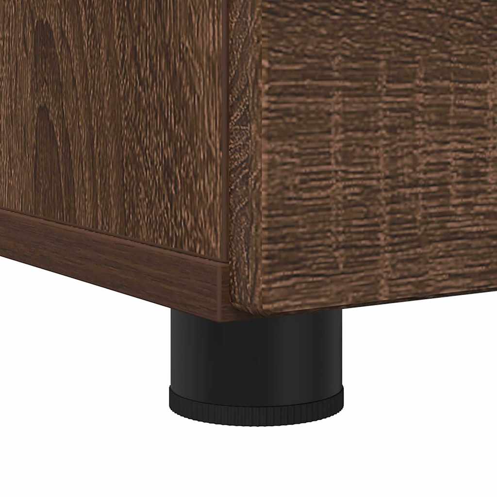 Bathroom Cabinet with Drawer Brown Oak 76.5 x 35 x 64 cm