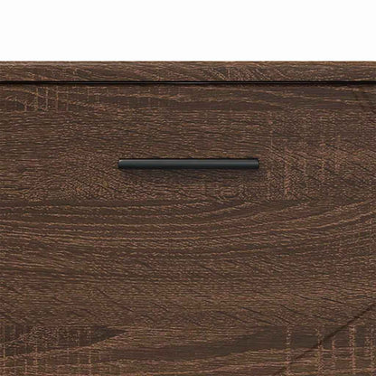 Bathroom Cabinet with Drawer Brown Oak 76.5 x 35 x 64 cm