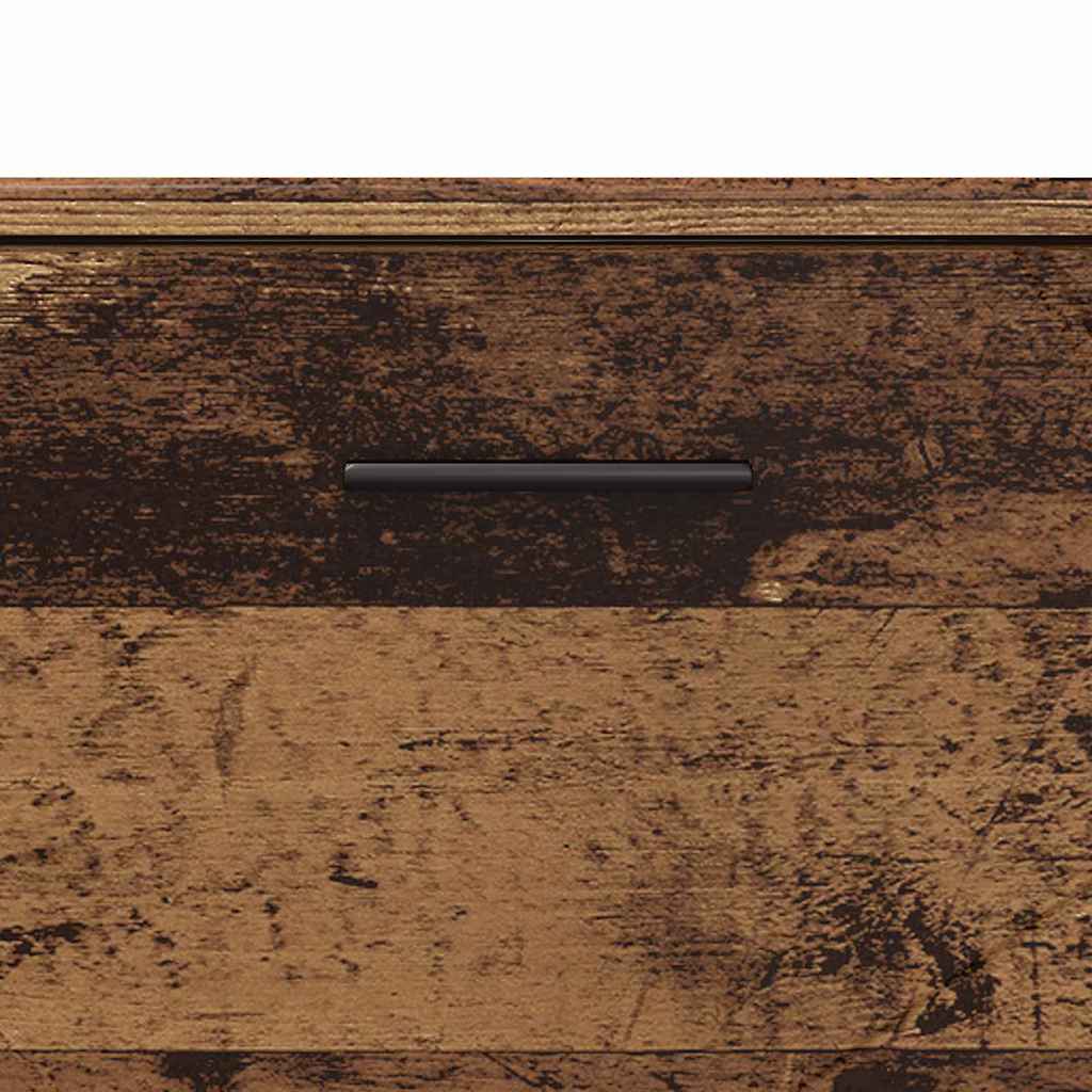 Bathroom Cabinet with Drawer Old Wood 76.5 x 35 x 64 cm