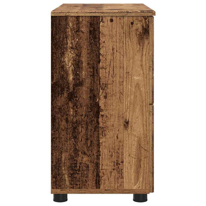 Bathroom Cabinet with Drawer Old Wood 76.5 x 35 x 64 cm