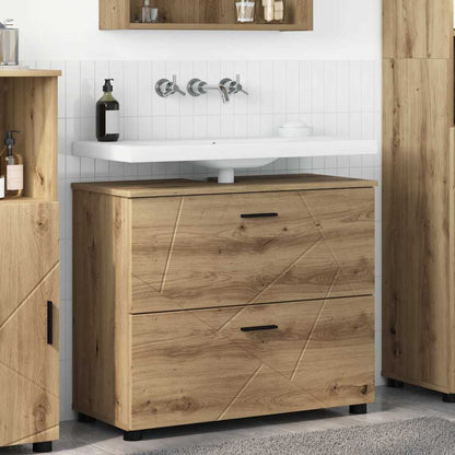 Bathroom Cabinet with Drawer Artisan Oak 76.5 x 35 x 64 cm