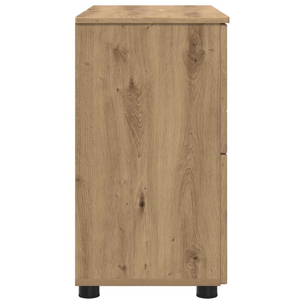 Bathroom Cabinet with Drawer Artisan Oak 76.5 x 35 x 64 cm