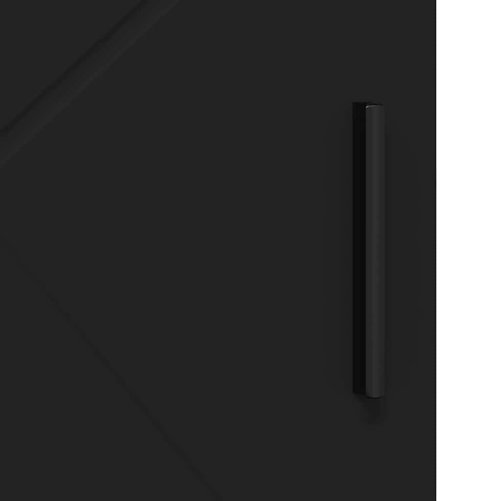 Bathroom Cabinet Black 60 x 35 x 80 cm Engineered wood & Metal