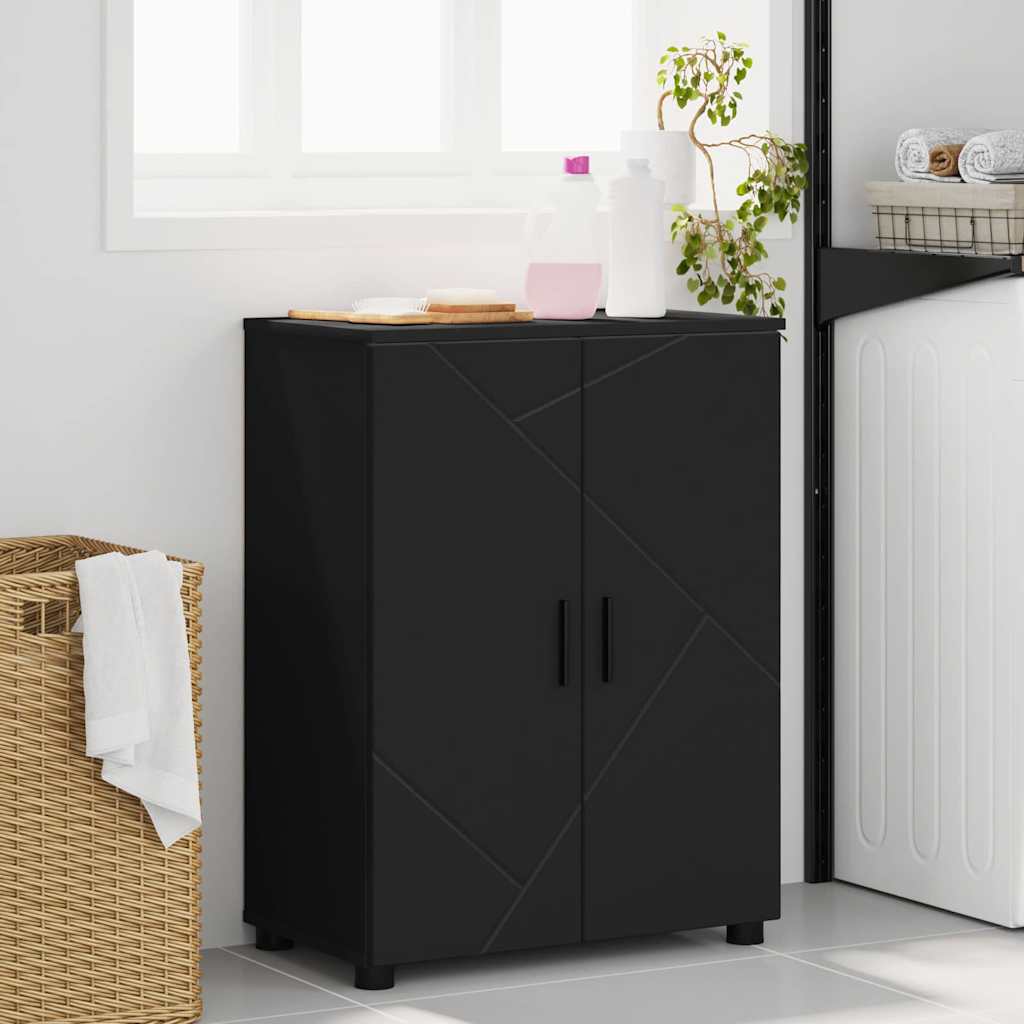 Bathroom Cabinet Black 60 x 35 x 80 cm Engineered wood & Metal