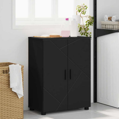 Bathroom Cabinet Black 60 x 35 x 80 cm Engineered wood & Metal