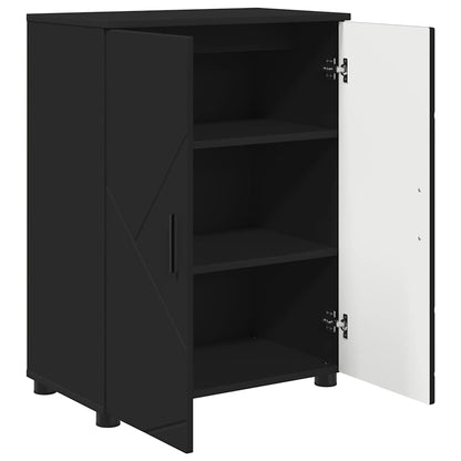 Bathroom Cabinet Black 60 x 35 x 80 cm Engineered wood & Metal