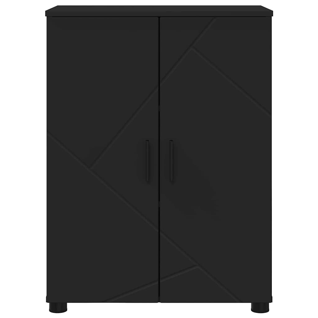 Bathroom Cabinet Black 60 x 35 x 80 cm Engineered wood & Metal