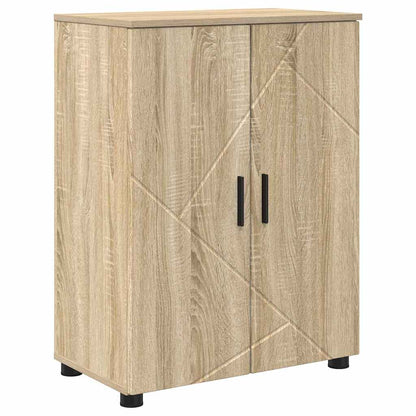 Bathroom Cabinet with Storage Sonoma Oak 60 x 35 x 80 cm