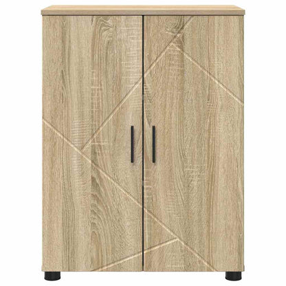 Bathroom Cabinet with Storage Sonoma Oak 60 x 35 x 80 cm