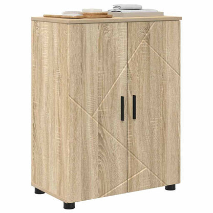 Bathroom Cabinet with Storage Sonoma Oak 60 x 35 x 80 cm