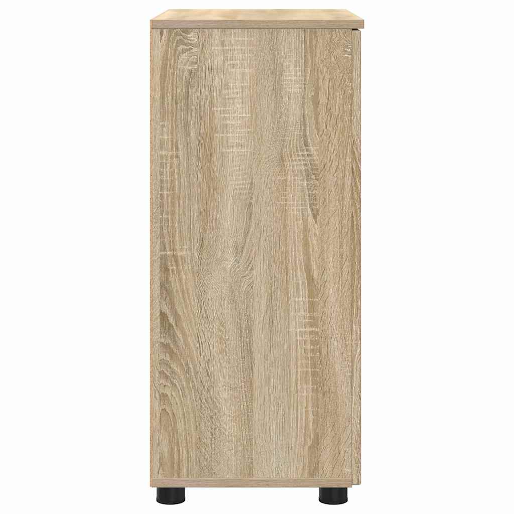 Bathroom Cabinet with Storage Sonoma Oak 60 x 35 x 80 cm