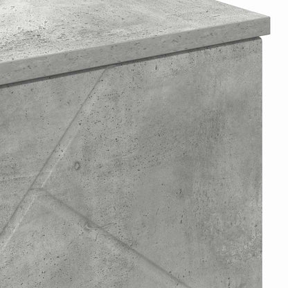 Bathroom Cabinet with Storage Concrete Grey 60 x 35 x 80 cm