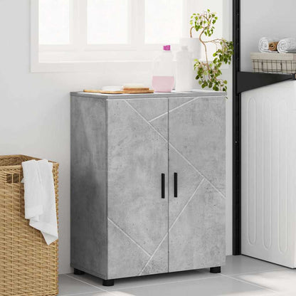 Bathroom Cabinet with Storage Concrete Grey 60 x 35 x 80 cm