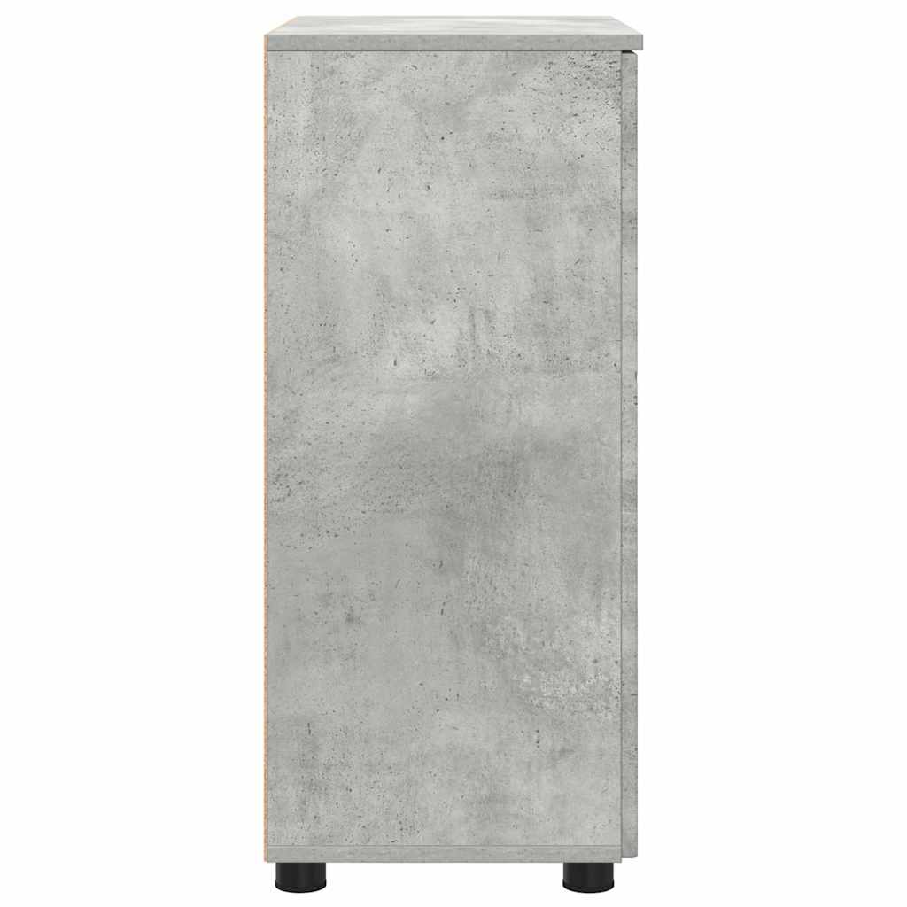 Bathroom Cabinet with Storage Concrete Grey 60 x 35 x 80 cm