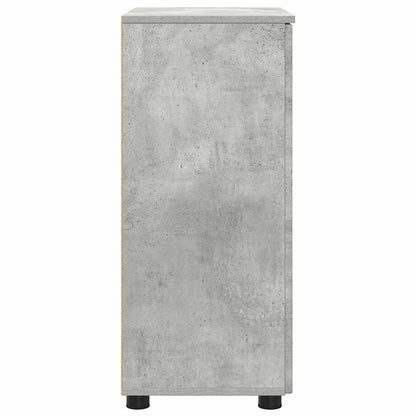 Bathroom Cabinet with Storage Concrete Grey 60 x 35 x 80 cm