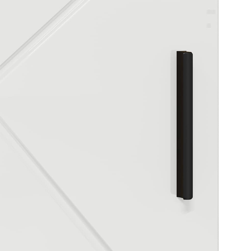 Bathroom Cabinet with Storage High Gloss White 60 x 35 x 80 cm