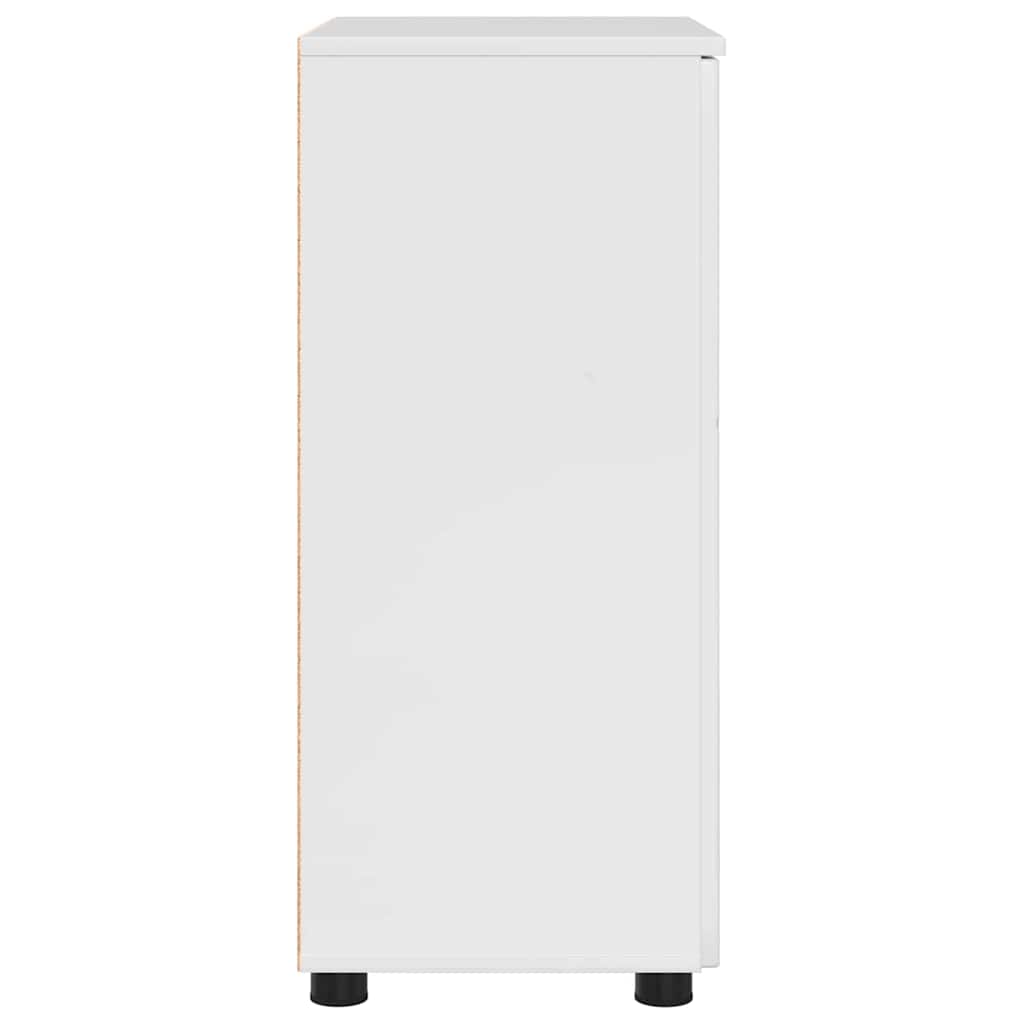 Bathroom Cabinet with Storage High Gloss White 60 x 35 x 80 cm