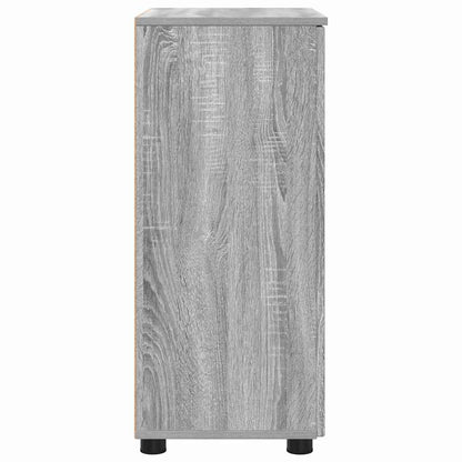 Bathroom Cabinet with Storage Grey Sonoma 60 x 35 x 80 cm