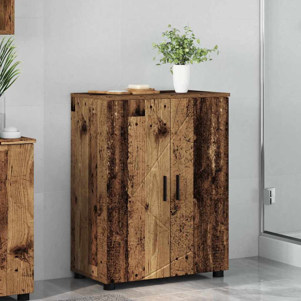 Bathroom Cabinet with Storage Old Wood 60 x 35 x 80 cm