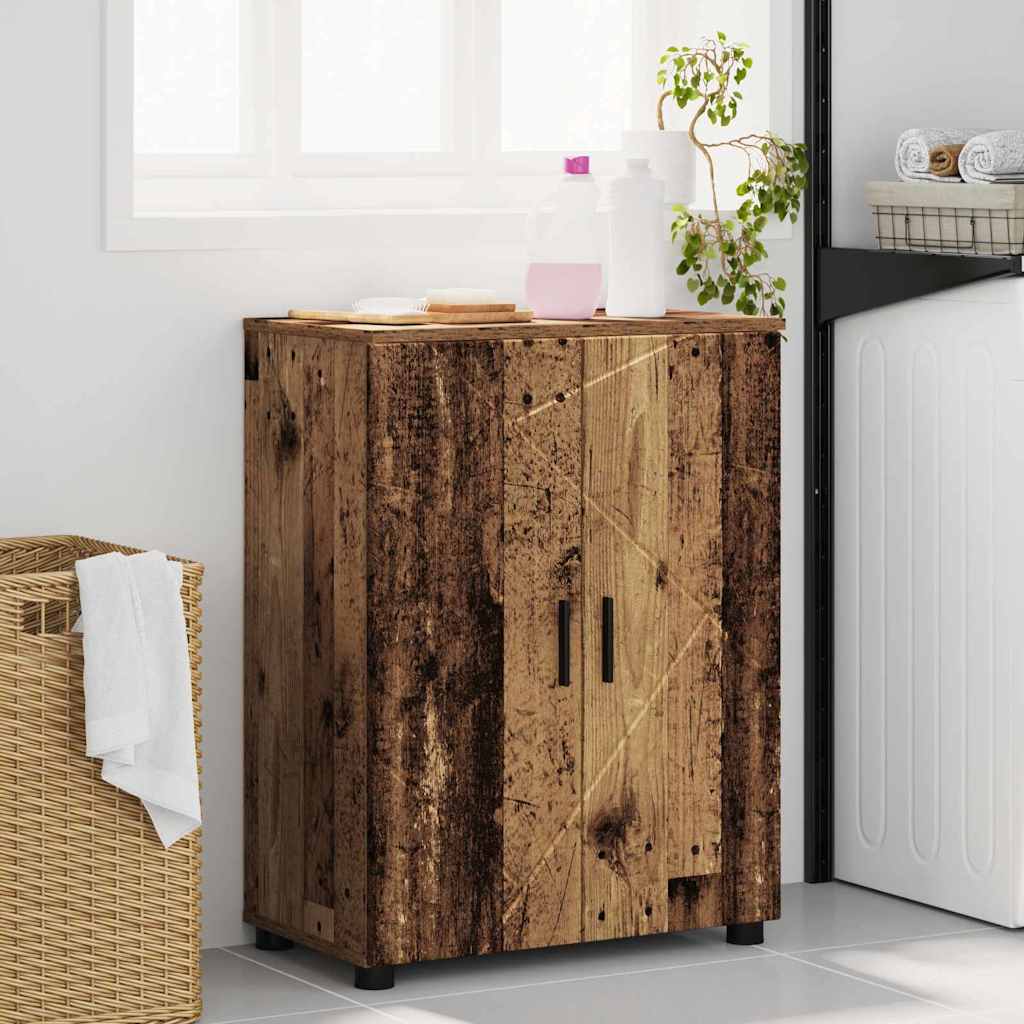 Bathroom Cabinet with Storage Old Wood 60 x 35 x 80 cm