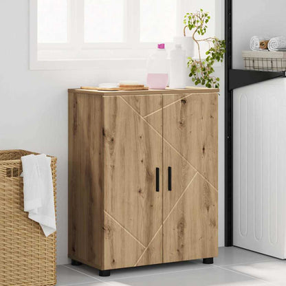 Bathroom Cabinet with Storage Artisan Oak 60 x 35 x 80 cm