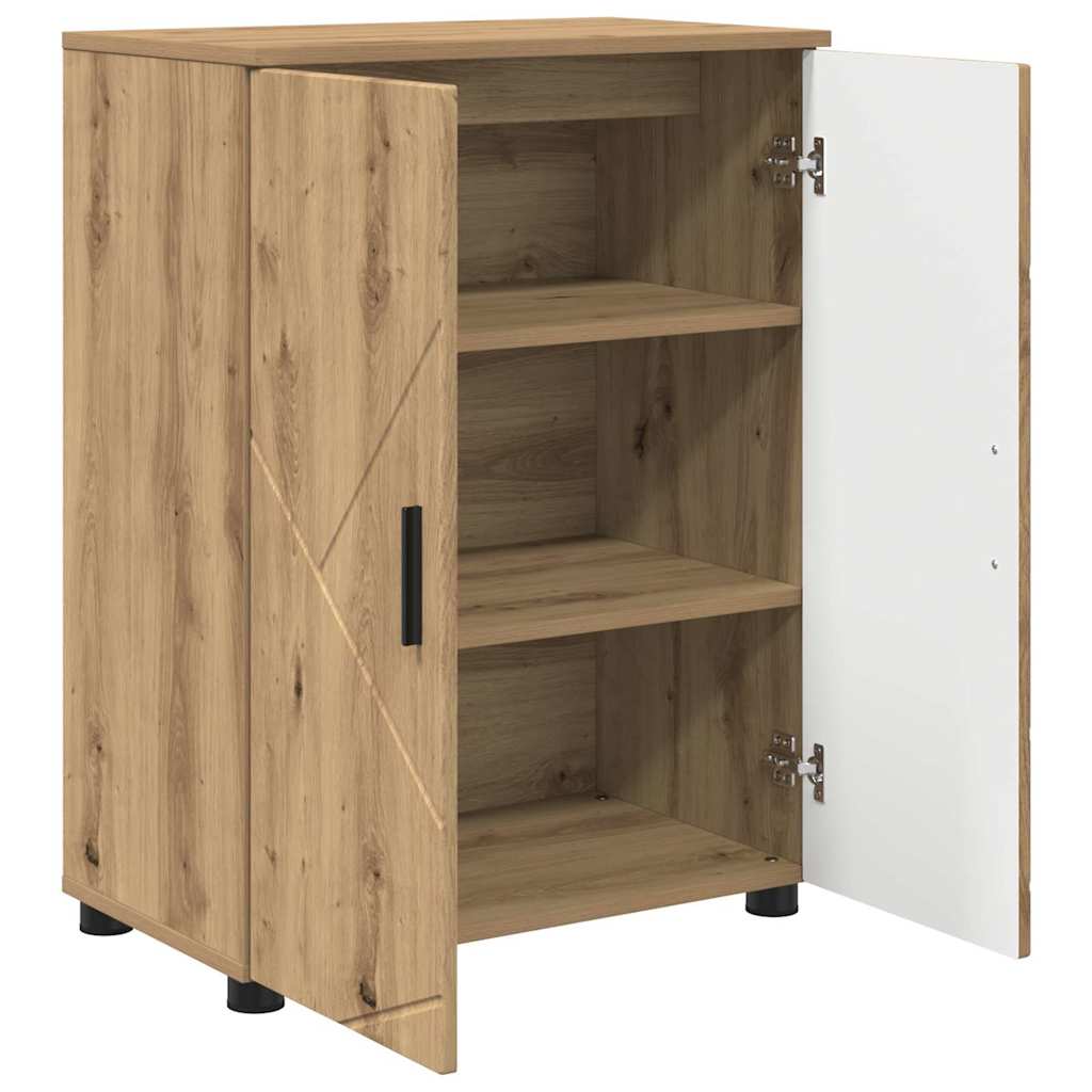 Bathroom Cabinet with Storage Artisan Oak 60 x 35 x 80 cm