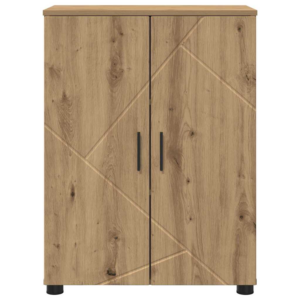 Bathroom Cabinet with Storage Artisan Oak 60 x 35 x 80 cm