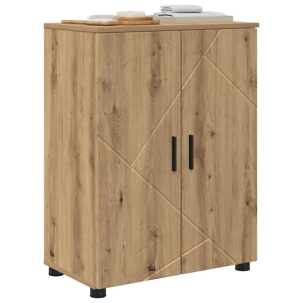 Bathroom Cabinet with Storage Artisan Oak 60 x 35 x 80 cm