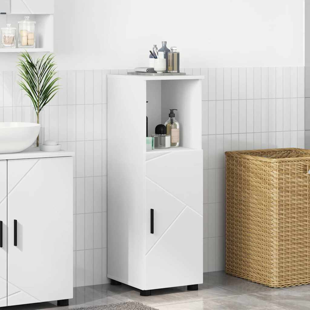 Bathroom Cabinet White 30 x 35 x 95 cm Engineered wood & Metal