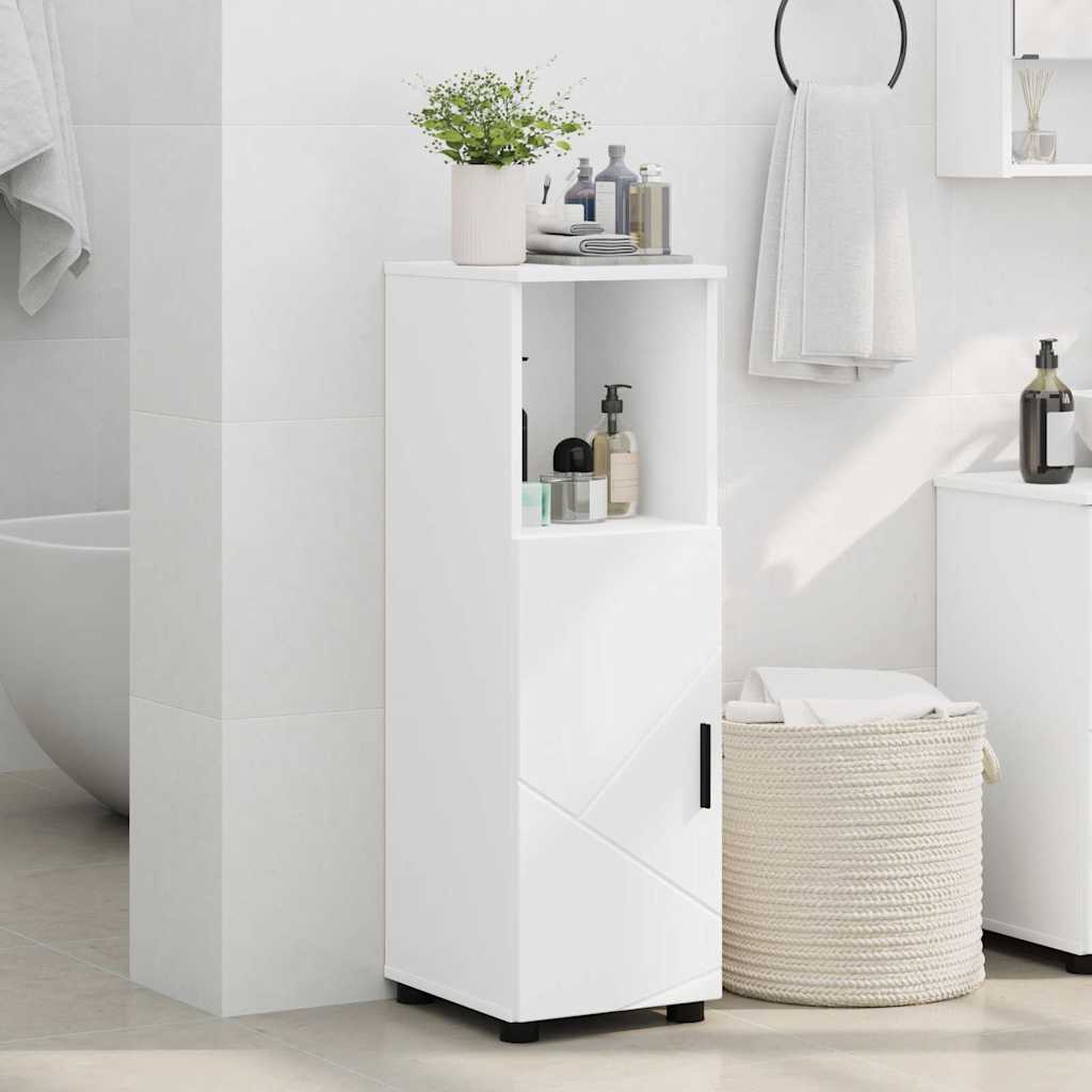 Bathroom Cabinet White 30 x 35 x 95 cm Engineered wood & Metal
