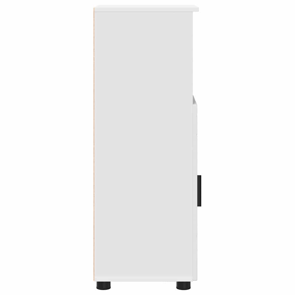 Bathroom Cabinet White 30 x 35 x 95 cm Engineered wood & Metal