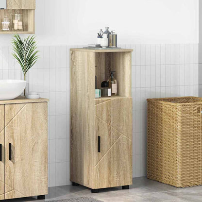 Bathroom Cabinet with Storage Sonoma Oak 30 x 35 x 95 cm