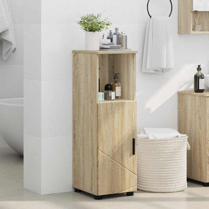 Bathroom Cabinet with Storage Sonoma Oak 30 x 35 x 95 cm