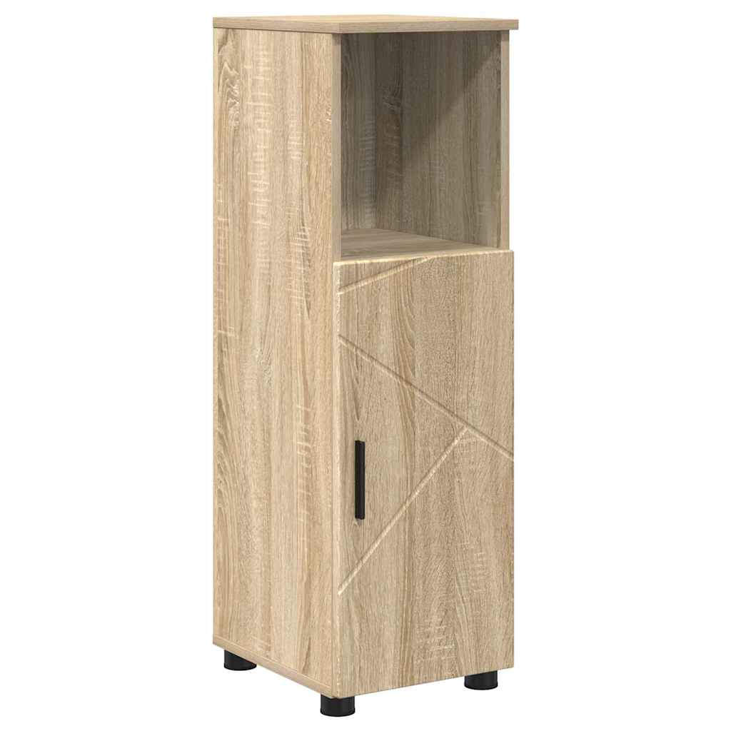 Bathroom Cabinet with Storage Sonoma Oak 30 x 35 x 95 cm