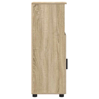 Bathroom Cabinet with Storage Sonoma Oak 30 x 35 x 95 cm