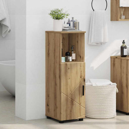 Bathroom Cabinet with Storage Artisan Oak 30 x 35 x 95 cm
