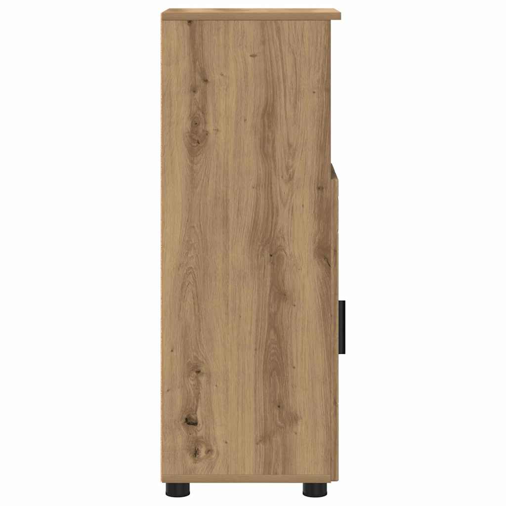 Bathroom Cabinet with Storage Artisan Oak 30 x 35 x 95 cm