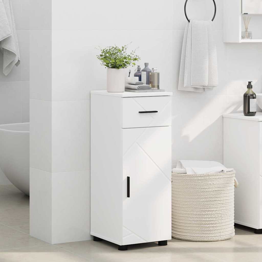 Bathroom Cabinet White 30 x 35 x 80 cm Engineered wood & Metal