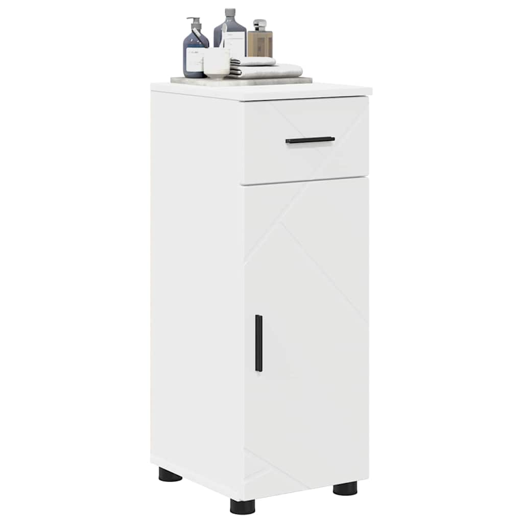 Bathroom Cabinet White 30 x 35 x 80 cm Engineered wood & Metal