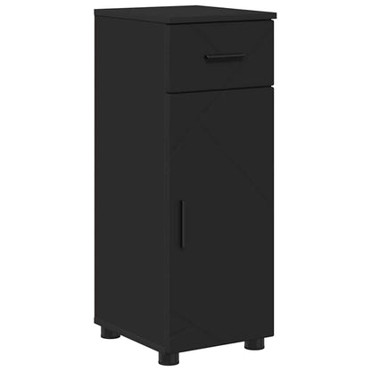 Bathroom Cabinet Black 30 x 35 x 80 cm Engineered wood & Metal
