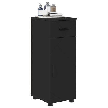 Bathroom Cabinet Black 30 x 35 x 80 cm Engineered wood & Metal