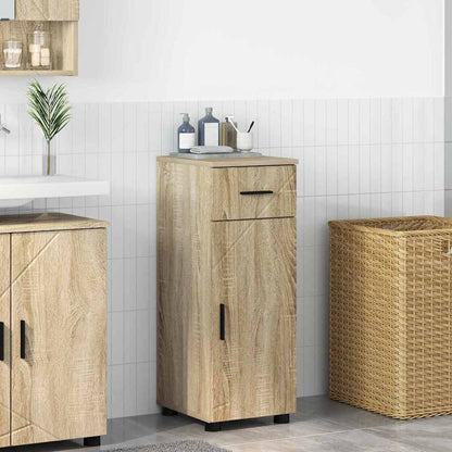 Bathroom Cabinet with Drawer Sonoma Oak 30 x 35 x 80 cm