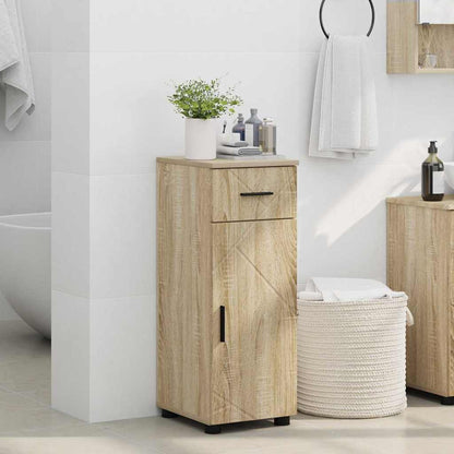 Bathroom Cabinet with Drawer Sonoma Oak 30 x 35 x 80 cm