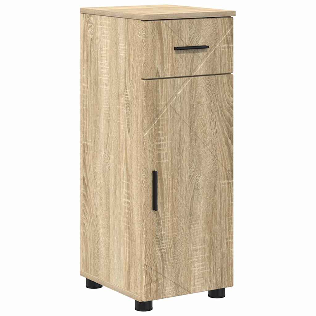 Bathroom Cabinet with Drawer Sonoma Oak 30 x 35 x 80 cm