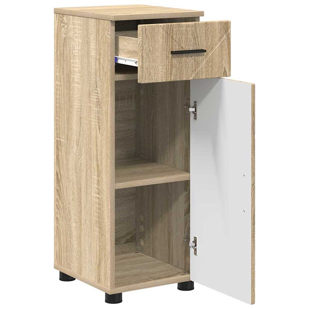 Bathroom Cabinet with Drawer Sonoma Oak 30 x 35 x 80 cm